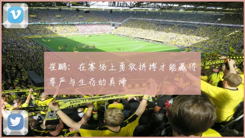 崔鹏：在赛场上勇敢拼搏才能赢得尊严与生存的真谛