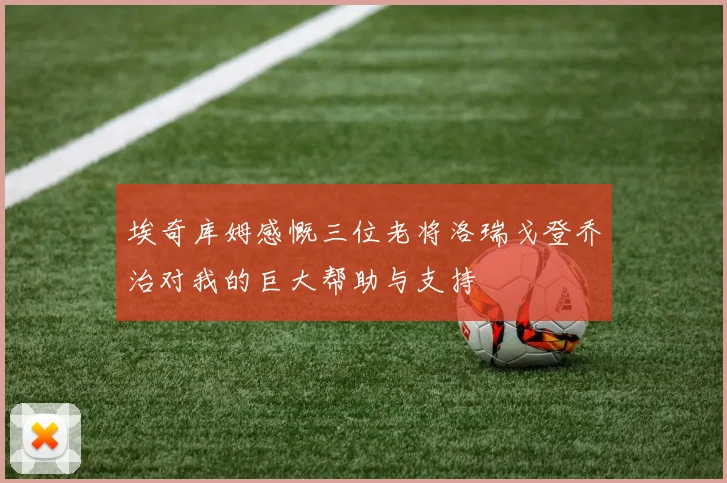 埃奇库姆感慨三位老将洛瑞戈登乔治对我的巨大帮助与支持